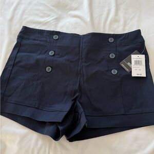 BeBop Dark Blue High Waist Women's Shorts
